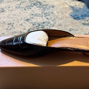 Loq Carmen mule size 41 10-10.5 brown embossed leather, never worn original box
